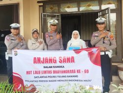 Sambut HUT Lalu Lintas Bhayangkara Ke-69, Polres Tulang Bawang Gelar Anjangsana