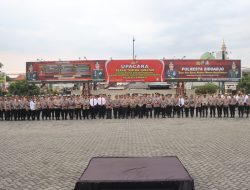 Kapolresta Sidoarjo Pimpin Sertijab Kapolsek