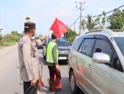 Kapolres Tulang Bawang Pimpin Langsung Apel Gabungan Perbaikan Jembatan Way Pidada