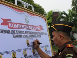 Kejari Labusel Gelar Apel dan Deklarasi Pencanangan Zona Integritas Menuju WBK