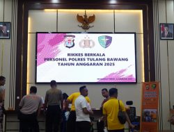 72 Personel Polres Tulang Bawang Ikuti Rikkes Berkala TA 2025, AKBP Yuliansyah Paparkan Tujuannya