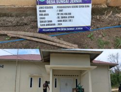 Telan Anggaran Rp. 400 Juta Lebih Bangunan Fisik Balai Desa Sungai Jernih Kepahiang Diduga Bermasalah.