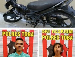Tim Jatanras Satreskrim Polres Toba Berhasil Ungkap Kasus Curanmor, 2 Pelaku Berhasil Ditangkap