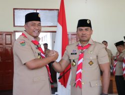 Kapolres Toba AKBP V.J Parapaga Dilantik Jadi Ketua Kwartir Cabang Gerakan Pramuka Kabupaten Toba