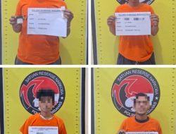 Satresnarkoba Polres Humbahas Berhasil Tangkap 4 Terduga Pelaku Narkoba Jenis Ganja