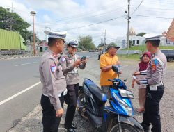 Hari Pertama Operasi Patuh Krakatau 2025, Polres Tulang Bawang Tilang 30 Pelanggar