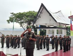 Sambut HUT Korem 023/KS, Dandim 0210/TU Letkol Kav Ronald Tampubolon Pimpin Ziarah Rombongan di TMP Tarutung