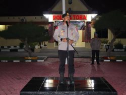 Kapolres Toba Pimpin Apel Malam Siaga 1