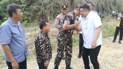 Dandim 0210/TU Dampingi Kunker Gubernur Sumut di Kabupaten Toba.