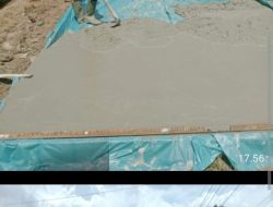 Pembangunan Pengerasan Jalan Lingkungan, Cor Beton Di lokasi RK,04 Dan RK,05