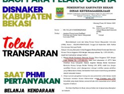 Bukannya Jadi teladan Disnaker Kabupaten Bekasi Tolak Untuk Transparan saat PHMI Soroti Belanja Kendaraan Bermotor Khusus Tahun 2024 sebesar 1,3 Miliar