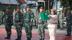 Mayor Arh AS Butarbutar Pimpin Upacara 17-an Makodim 0210/TU