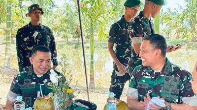 Kolonel Inf Saiful Rizal, S.Hub.Int, M.H.I, Sambut Kunker Pangdam I/BB di Wilayah Brigif TP 37/HS