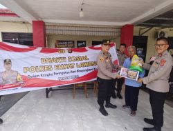 Giat Bakti Sosial Kanit Binmas di Pimpin oleh Kapolsek Tebing Tinggi Polres Empat Lawang.