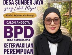 Kartini siap lanjutkan perjuangan kaum Perempuan, sebagai keterwakilan Perempuan calon Anggota BPD Periode 2026 – 2034 Desa SumberJaya Kecamatan Tambun Selatan
