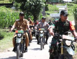 Naik Motor Trail, Dandim 0210/TU Bersama Forkopimda Toba Tinjau Lokasi Rehab RTLH di Desa Parsuratan Balige