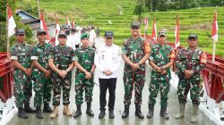 Program Presiden Prabowo Menyentuh Desa, Dandim 0210/TU Resmikan Jembatan Bailey Aek Uram di Desa Panggungunan Kecamatan Pakkat