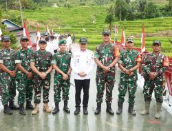 Program Presiden Prabowo Menyentuh Desa, Dandim 0210/TU Resmikan Jembatan Bailey Aek Uram di Desa Panggungunan Kecamatan Pakkat