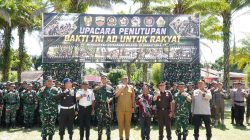 Letkol Kav Ronald Tampubolon Tutup Karya Bakti TNI AD 20206 di Wilayah Kodim 0210/TU, Rampungkan Sasaran Fisik dan Non Fisik