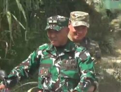Pabung Toba Bonceng Bupati Humbahas Naik Trail Tinjau Lokasi Pembukaan Jalan di Desa Sijarangon II Kecamatan Pakkat