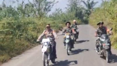 Kapolsek dan Kanit reskrim pendopo VS kodim 0405 rutinitas patroli antisipasi tindak kriminal