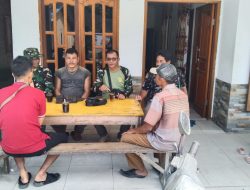 Secangkir Kopi Membawa Canda Tawa Penuh Keakraban Satgas TMMD Kodim 0210/TU Bersama Warga