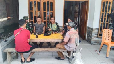 Secangkir Kopi Membawa Canda Tawa Penuh Keakraban Satgas TMMD Kodim 0210/TU Bersama Warga