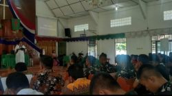 Satgas TMMD Ke 129 Kodim 0210/TU Ikut Ibadah Minggu Pagi di Gereja HKBP Sijarango 