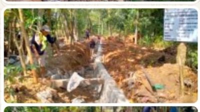 Dana desa Tiyuh Marga Jaya Tahun 2026 Tahap Ke Satu Melaksanakan Pembangunan Drainase