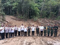 Tim Wasev Mabesad Tinjau Lokasi TMMD ke 129 Kodim 0210/TU di Desa Sijarango Kecamatan Pakkat 