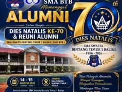 Dies Natalis ke -70 BTB, Alumni 1989 Hasudungan Budi Sinaga: Merawat Kenangan Sembari Berbagi