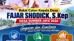 Bakal Calon Kepala Desa Sumber Jaya 2026: Membawa Gagasan Transparansi, Digitalisasi, dan Penguatan Ekonomi Warga