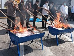 Kajari Toba Musnahkan Barang Bukti dari 50 Perkara Pidana yang Berkekuatan Hukum Tetap