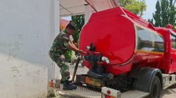 TNI AD, Kodim 0210/TU Salurkan Bantuan Air Bersih Secara Serentak 