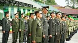 Dandim Letkol Arm Kiky Hardian Pimpin Upacara HUT ke-81 TNI 